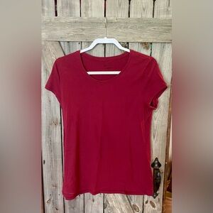 No Boundaries Deep Red Short Sleeve Tee
